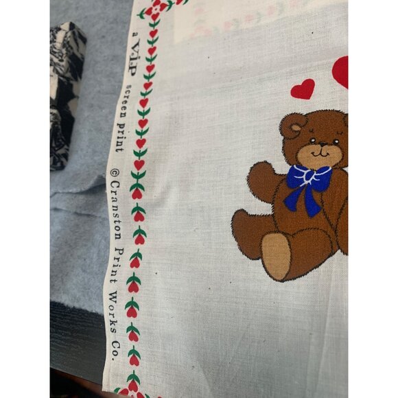 Luv Bears Picture Book Patches Quilting Fabric By Cranston 18 Blocks Teddy Bears - Picture 5 of 7